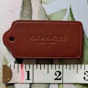 Leather Coach Tag